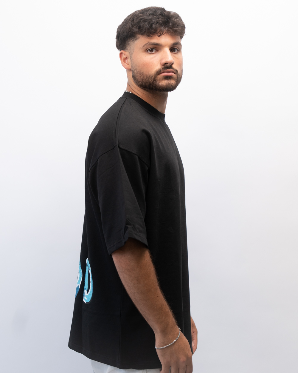 טישרט אוברסייז צווארון עגול