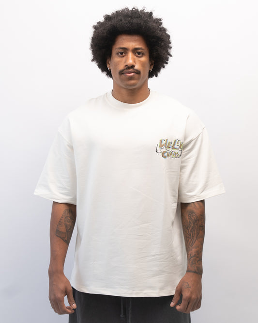 חולצה אוברסייז לבנה