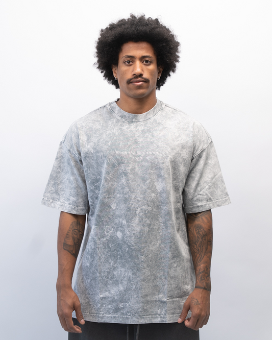 חולצת אוברסייז אפורה