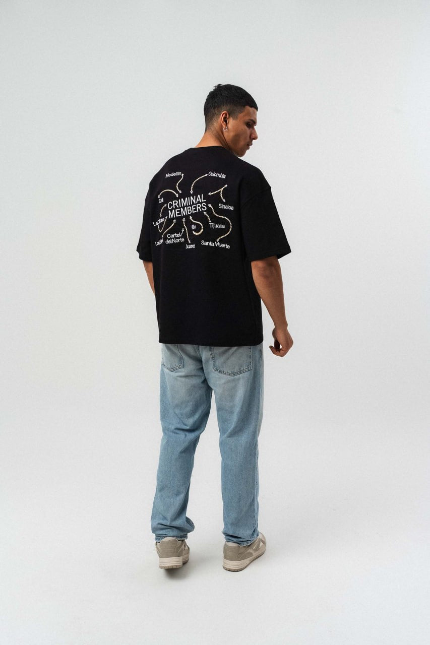 CRIMINAL MEMBERS // Cartel Map Oversize Tee