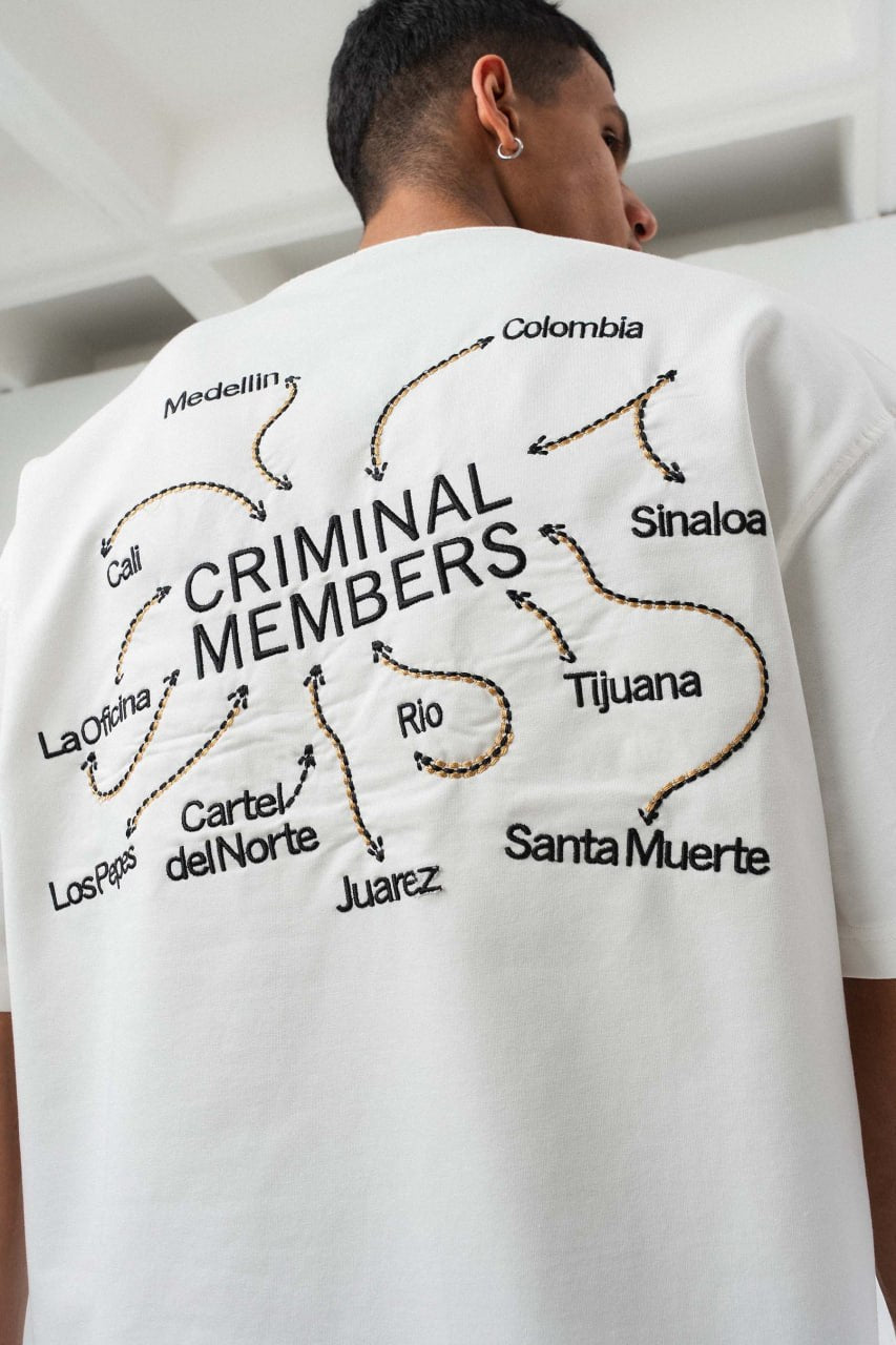 CRIMINAL MEMBERS // Cartel Map Oversize Tee