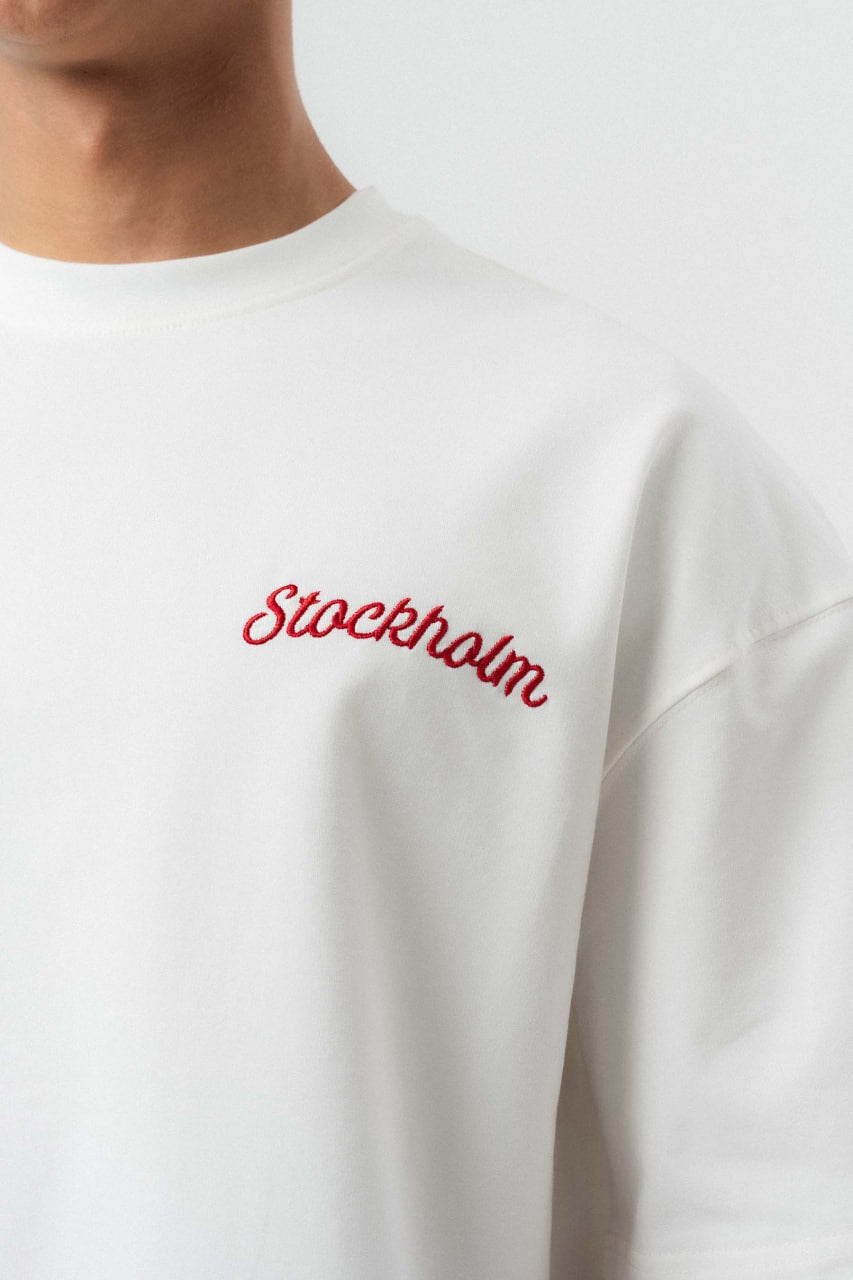 STOCKHOLM // Minimalist Script Oversize Tee