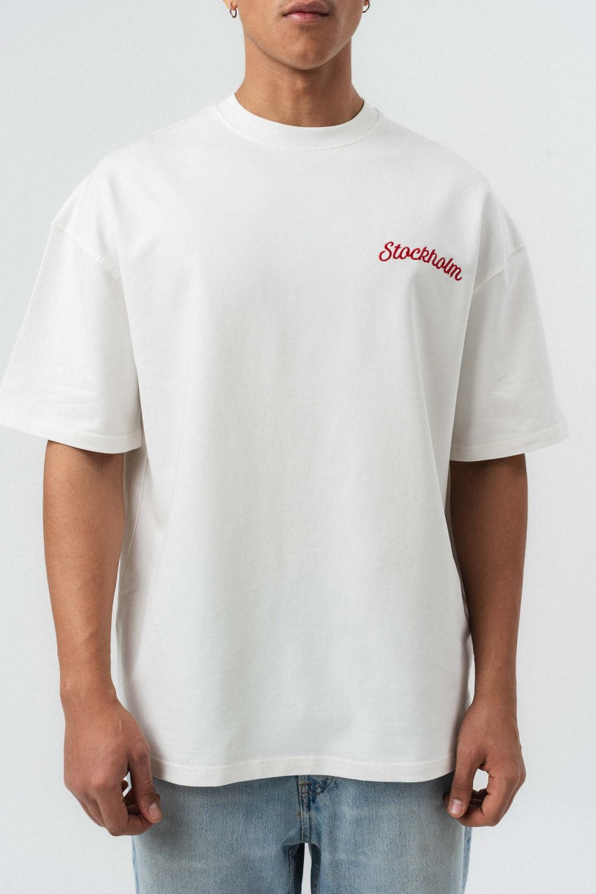STOCKHOLM // Minimalist Script Oversize Tee