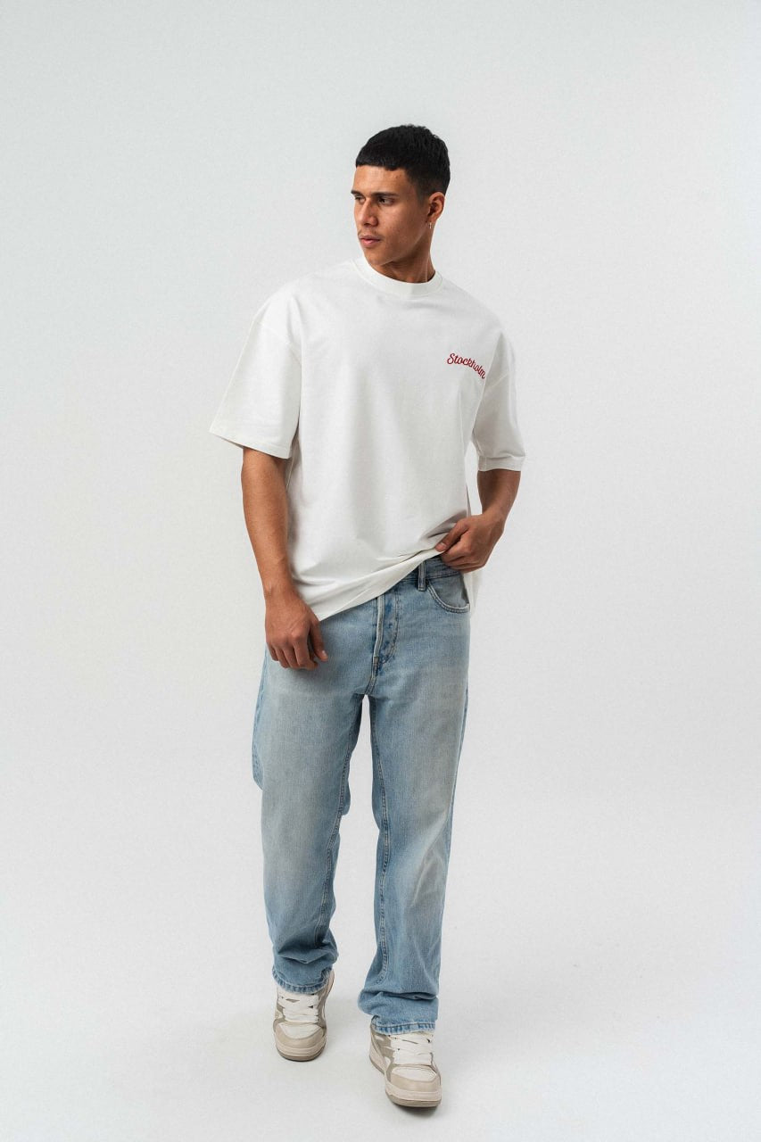 STOCKHOLM // Minimalist Script Oversize Tee