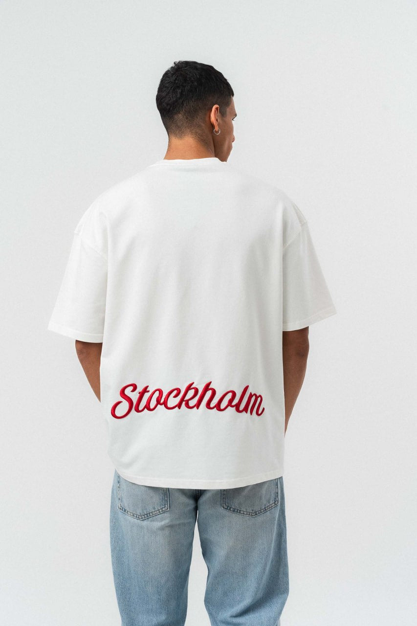 STOCKHOLM // Minimalist Script Oversize Tee