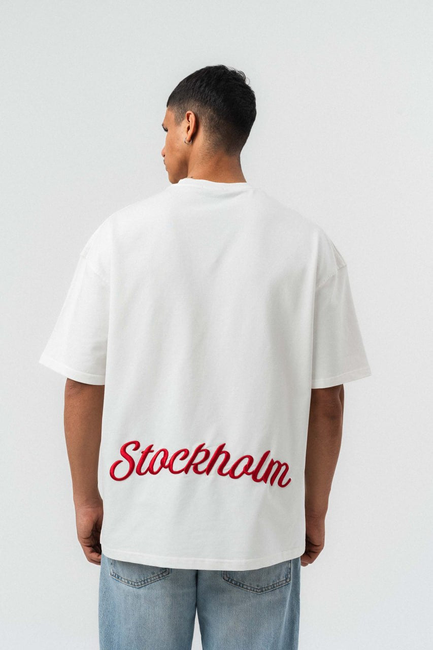 STOCKHOLM // Minimalist Script Oversize Tee