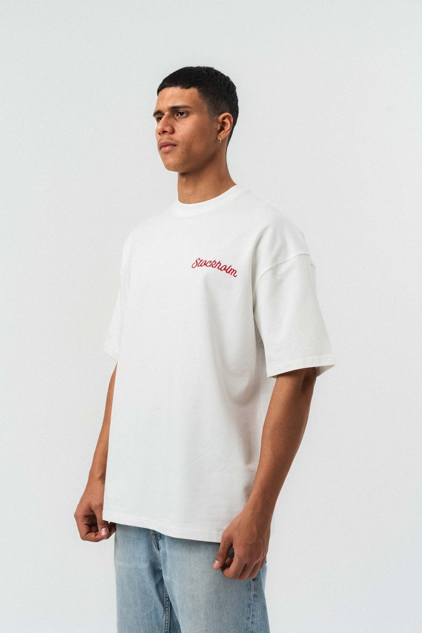 STOCKHOLM // Minimalist Script Oversize Tee
