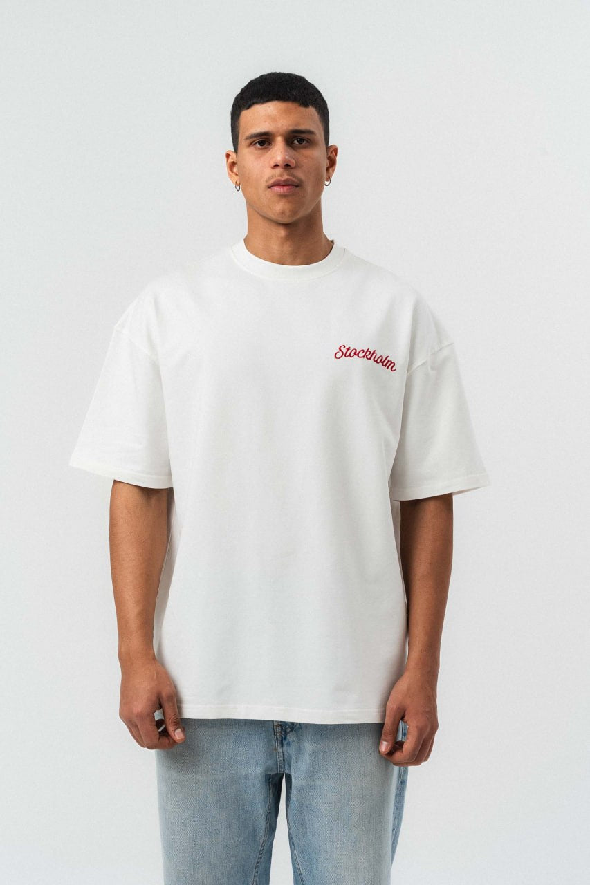 STOCKHOLM // Minimalist Script Oversize Tee
